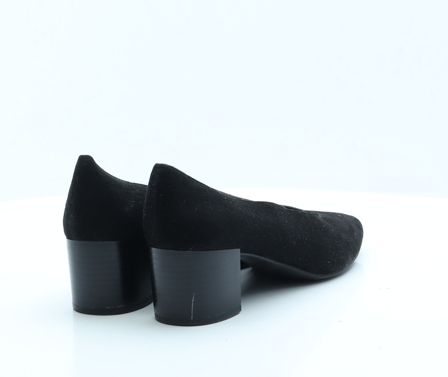 Marks and Spencer Womens Black  Faux Suede Court Heel 6