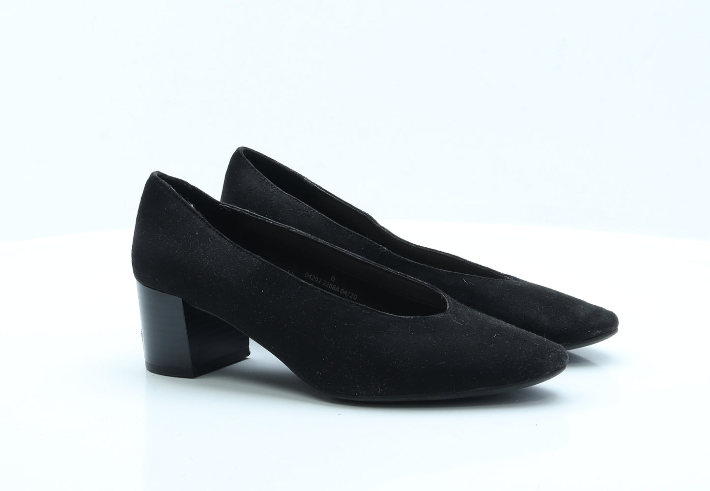 Marks and Spencer Womens Black  Faux Suede Court Heel 6