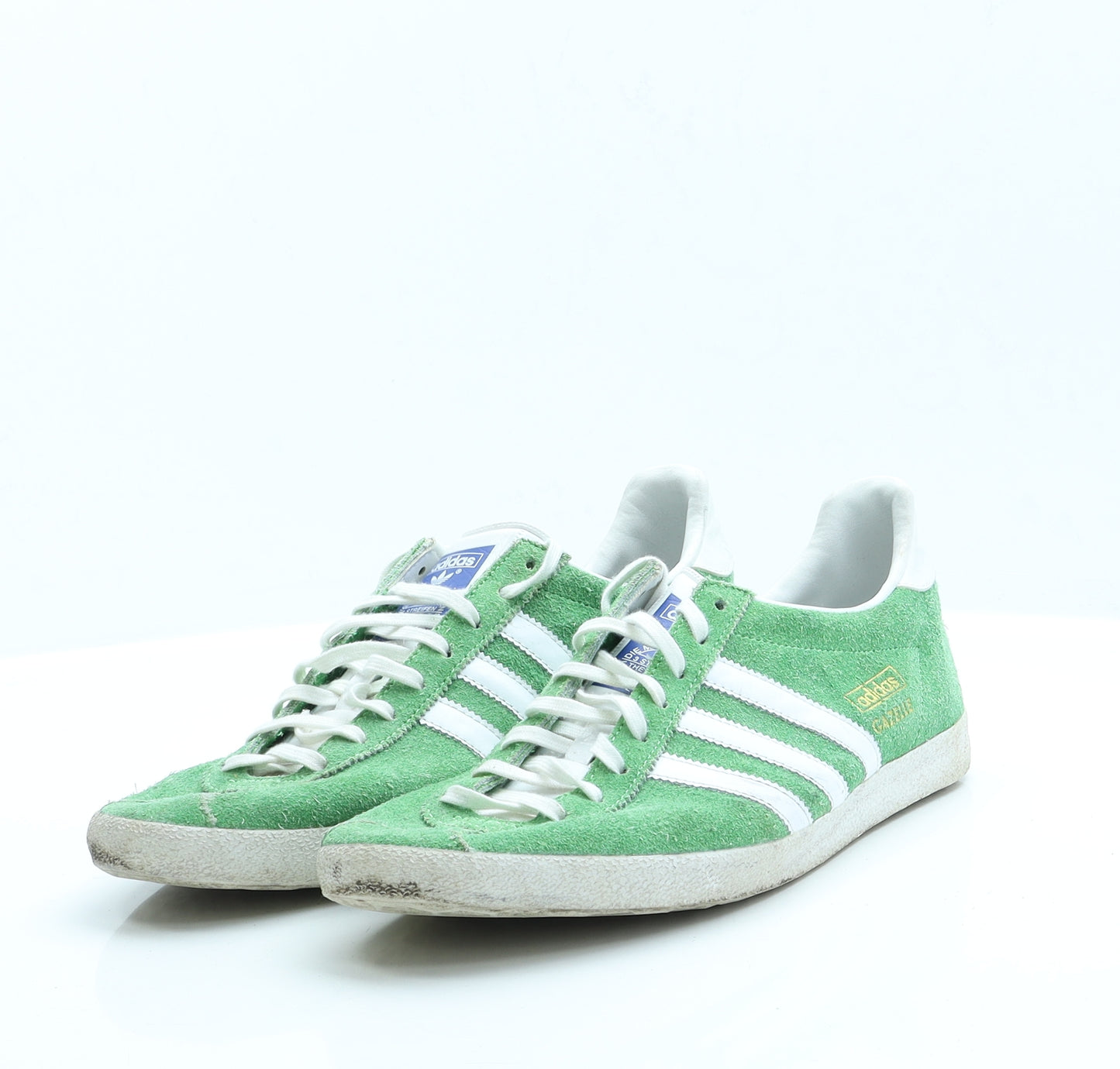 adidas Mens Green  Faux Suede Trainer Casual 9