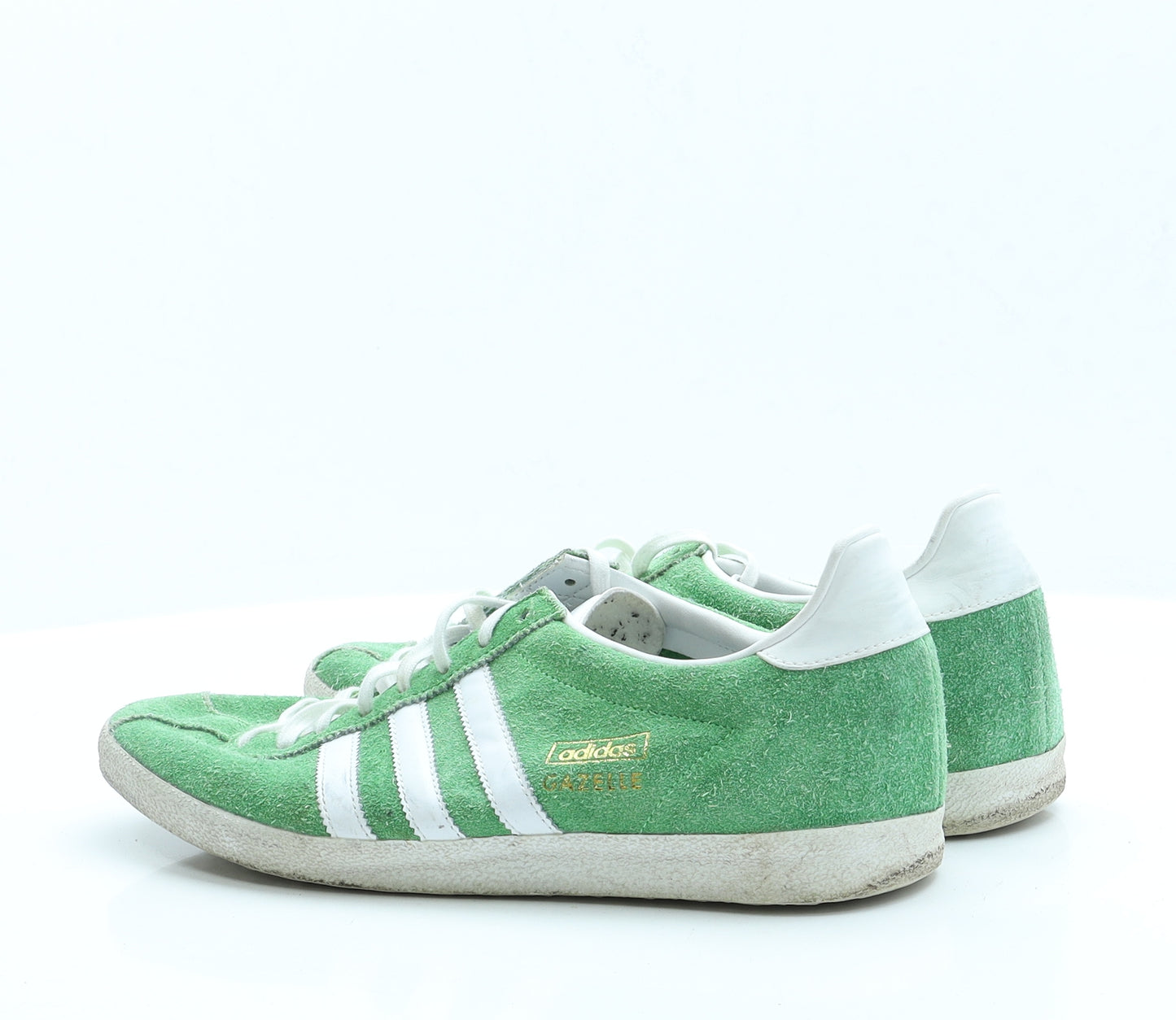 adidas Mens Green  Faux Suede Trainer Casual 9