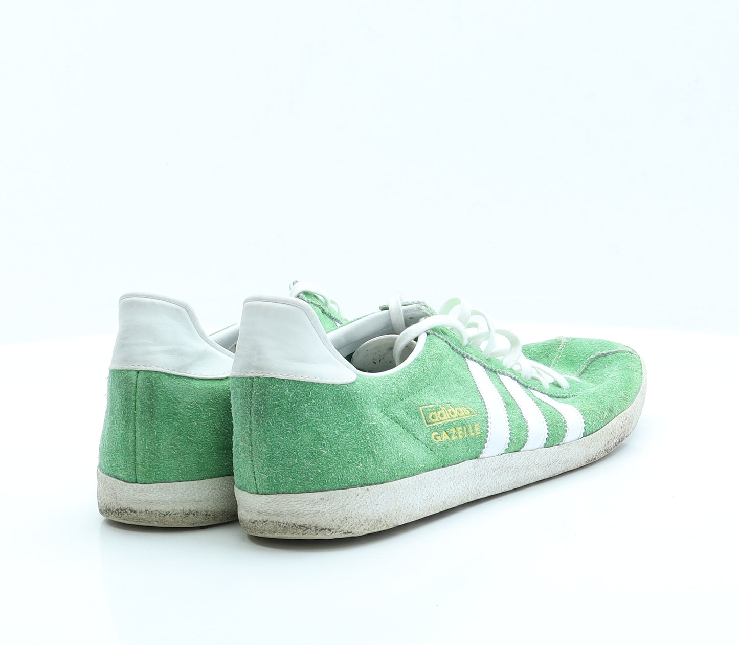 adidas Mens Green  Faux Suede Trainer Casual 9