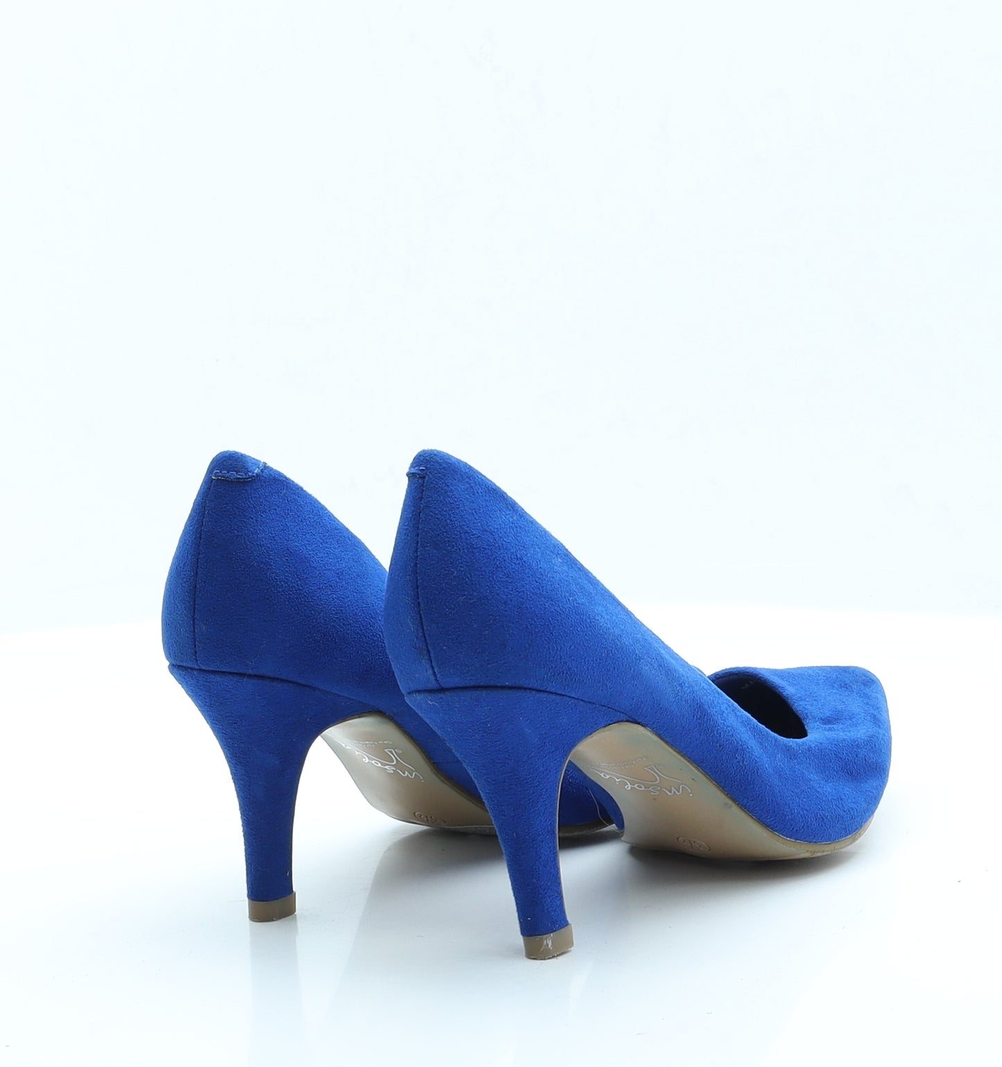 Marks and Spencer Womens Blue  Faux Suede Court Heel 3.5 EUR 36