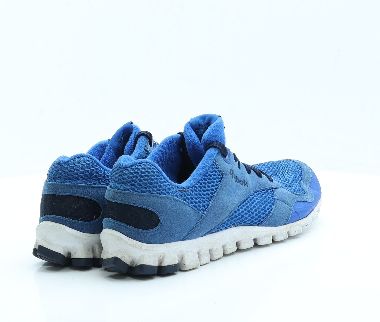 Reebok Mens Blue  Polyester Trainer Casual 7 EUR 40.5 US 8