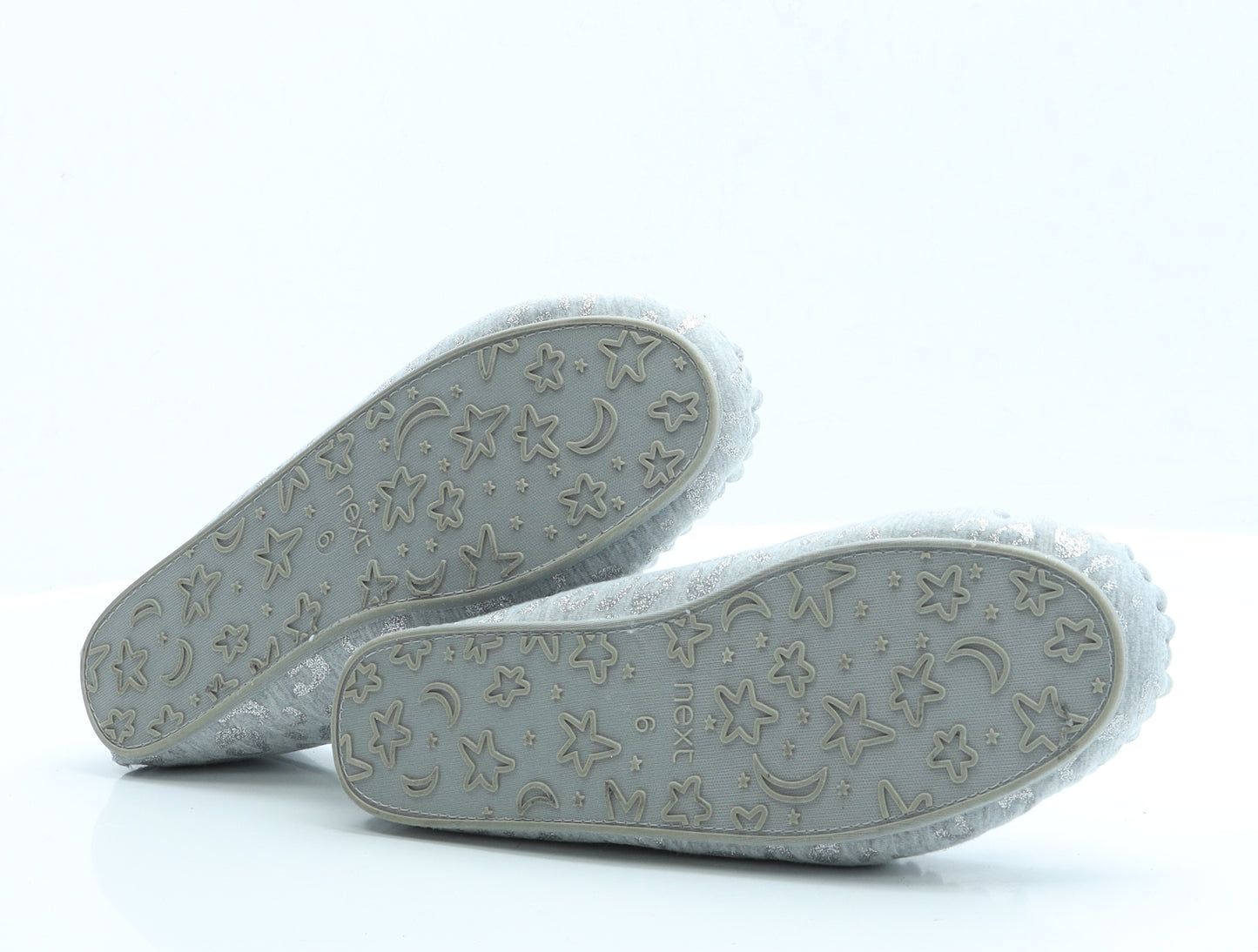 NEXT Womens Grey Animal Print Polyester Slip On Slipper 6