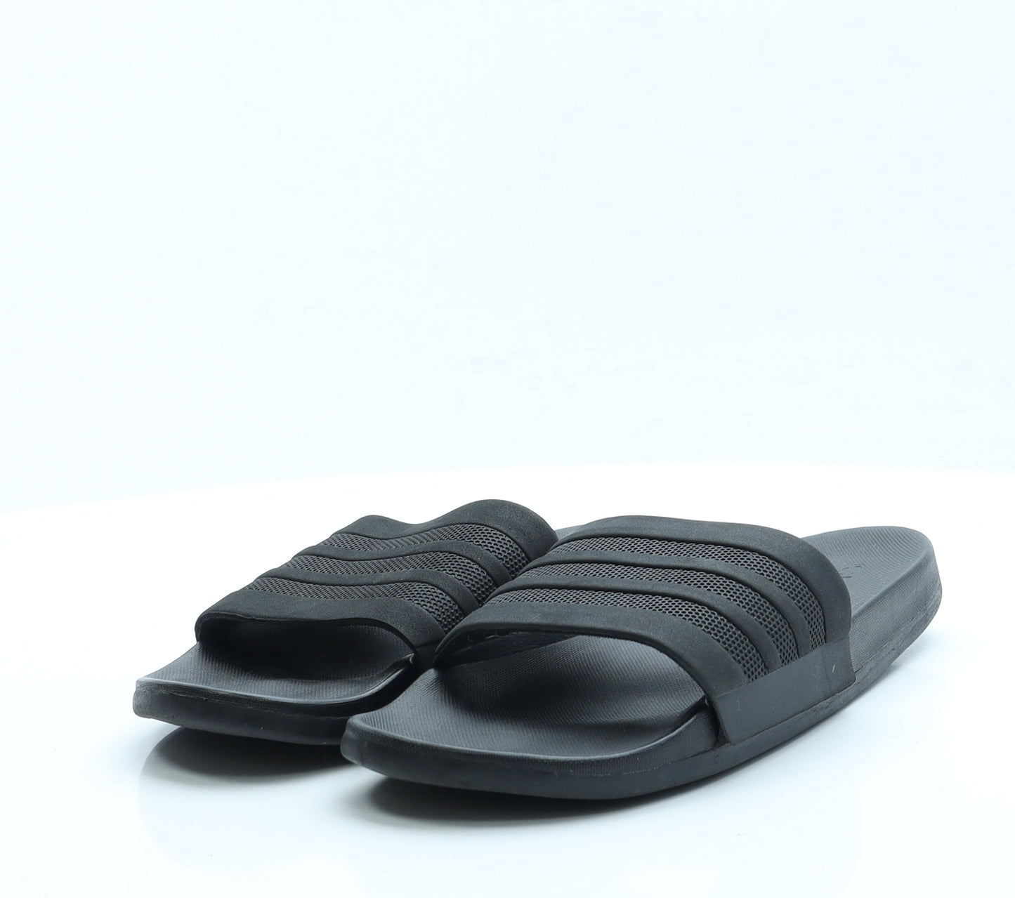 adidas Mens Black  Rubber Slip On Casual 7