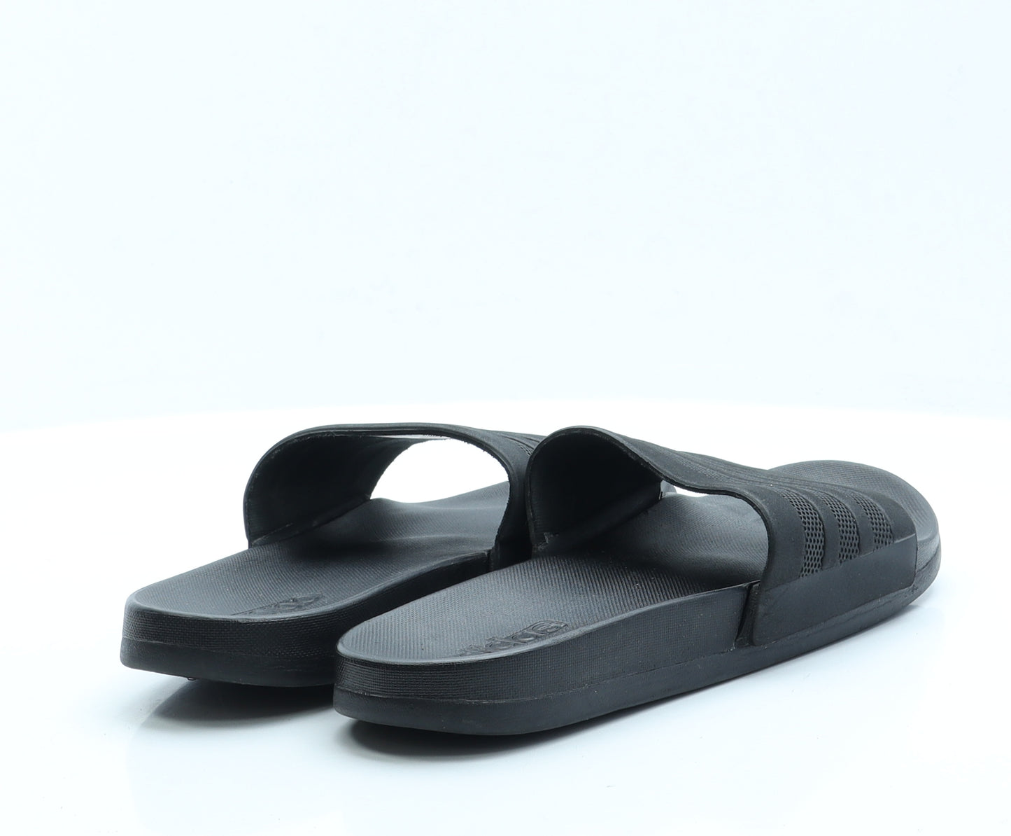 adidas Mens Black  Rubber Slip On Casual 7
