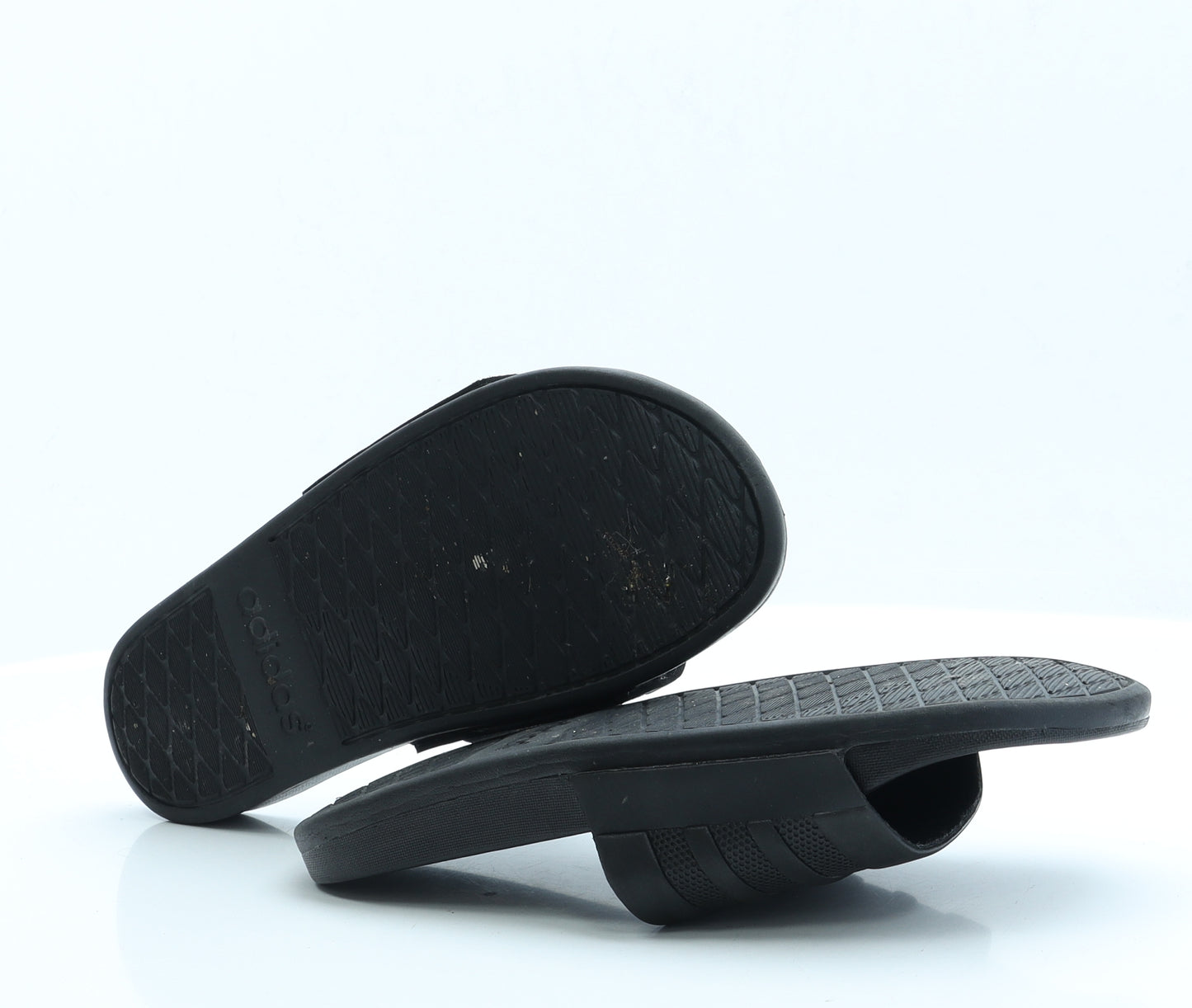 adidas Mens Black  Rubber Slip On Casual 7