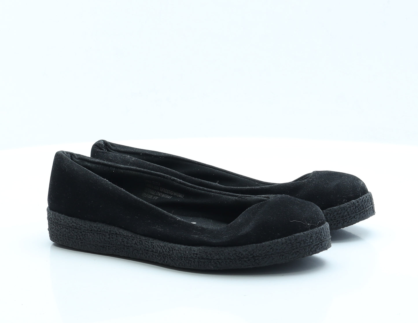 Lilley Womens Black  Faux Suede Slip On Casual UK 4