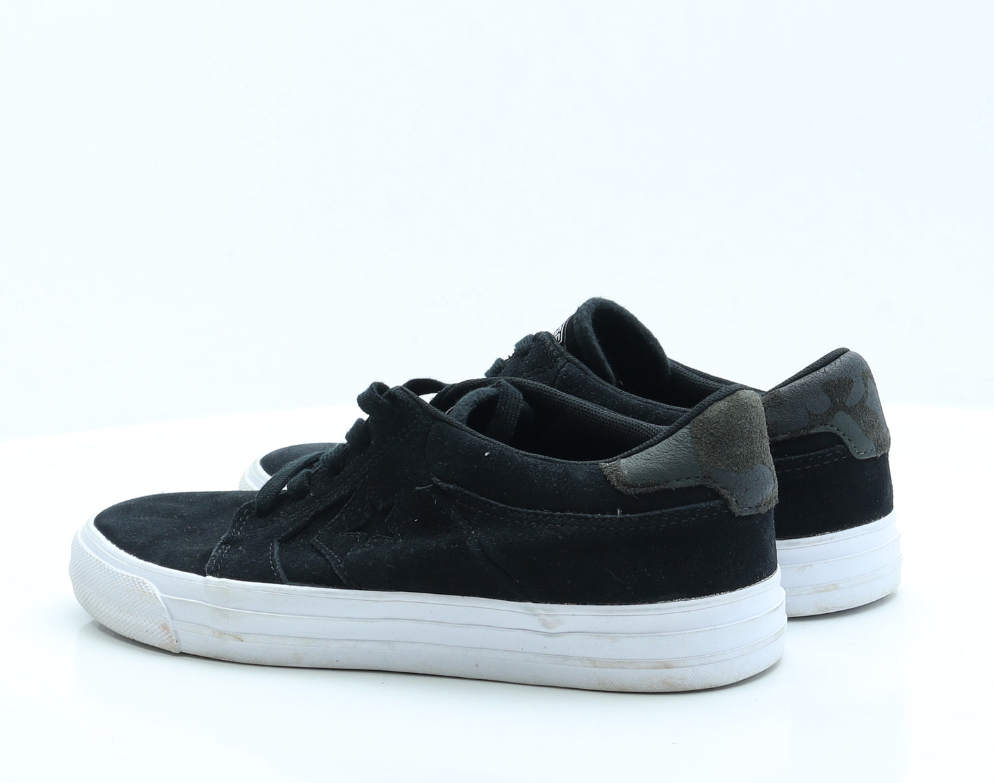 Converse Mens Black  Faux Suede Trainer Casual UK 9 9 EUR 43 US 9.5