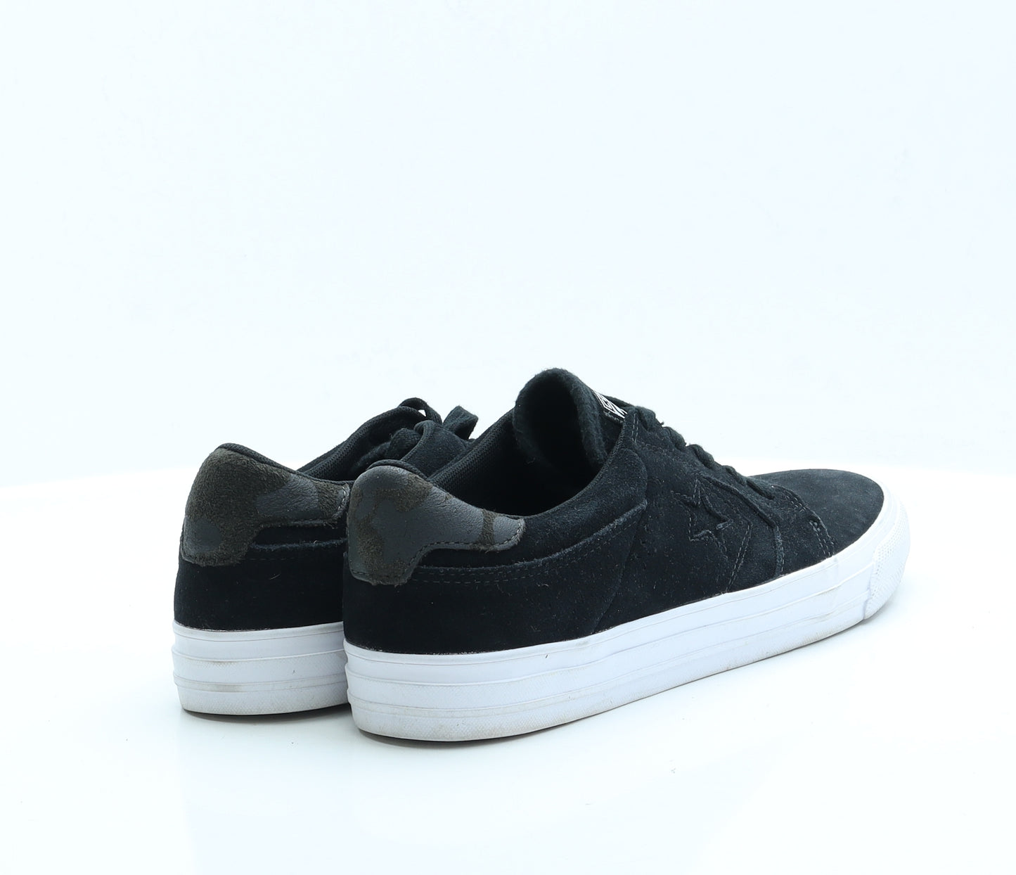 Converse Mens Black  Faux Suede Trainer Casual UK 9 9 EUR 43 US 9.5
