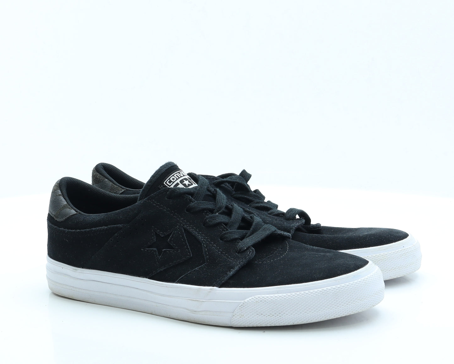 Converse Mens Black  Faux Suede Trainer Casual UK 9 9 EUR 43 US 9.5