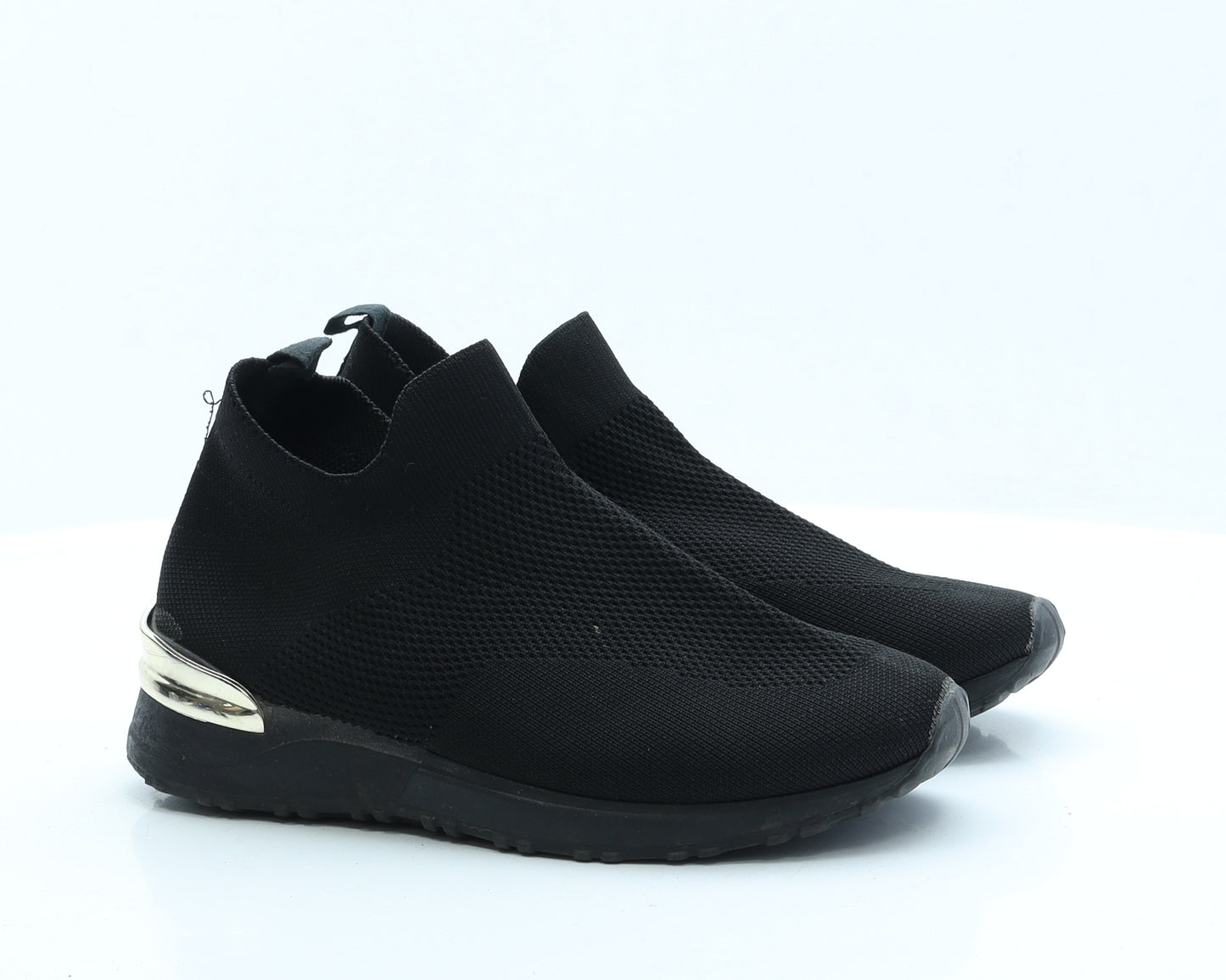 Preworn Womens Black  Polyamide Trainer Flat UK 6 39