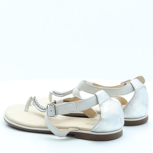 Clarks Womens Ivory  Faux Leather Thong Sandal UK 8 42
