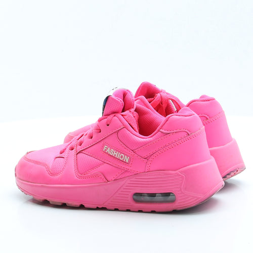 Preworn Girls Pink  Polyester Trainer Slipper UK 2.5 2.5