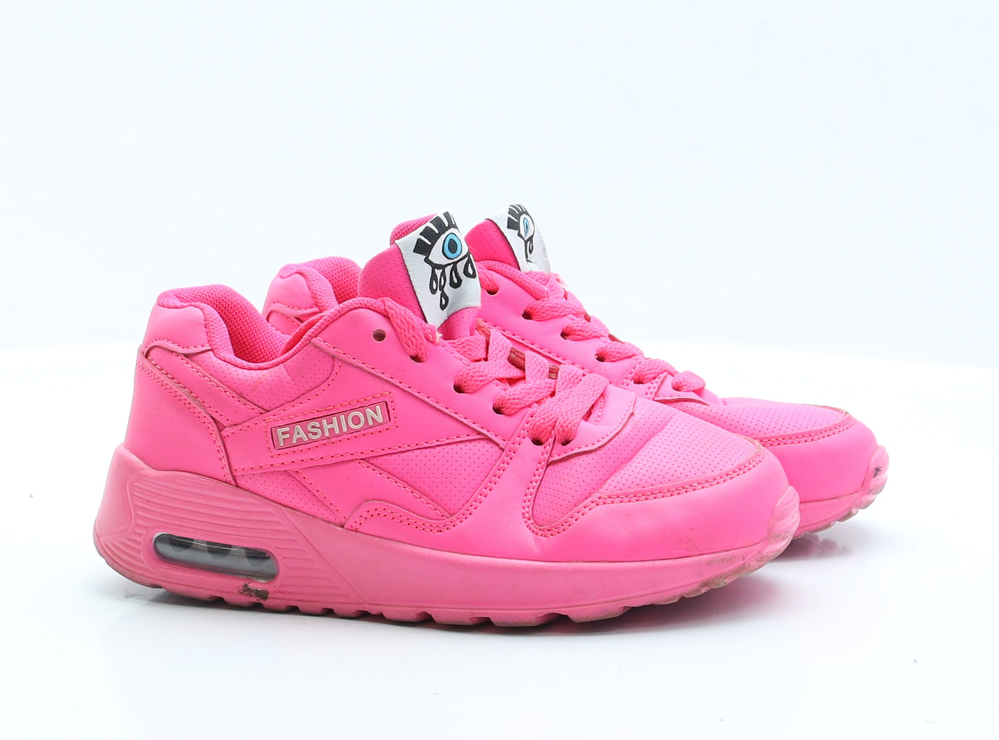 Preworn Girls Pink  Polyester Trainer Slipper UK 2.5 2.5