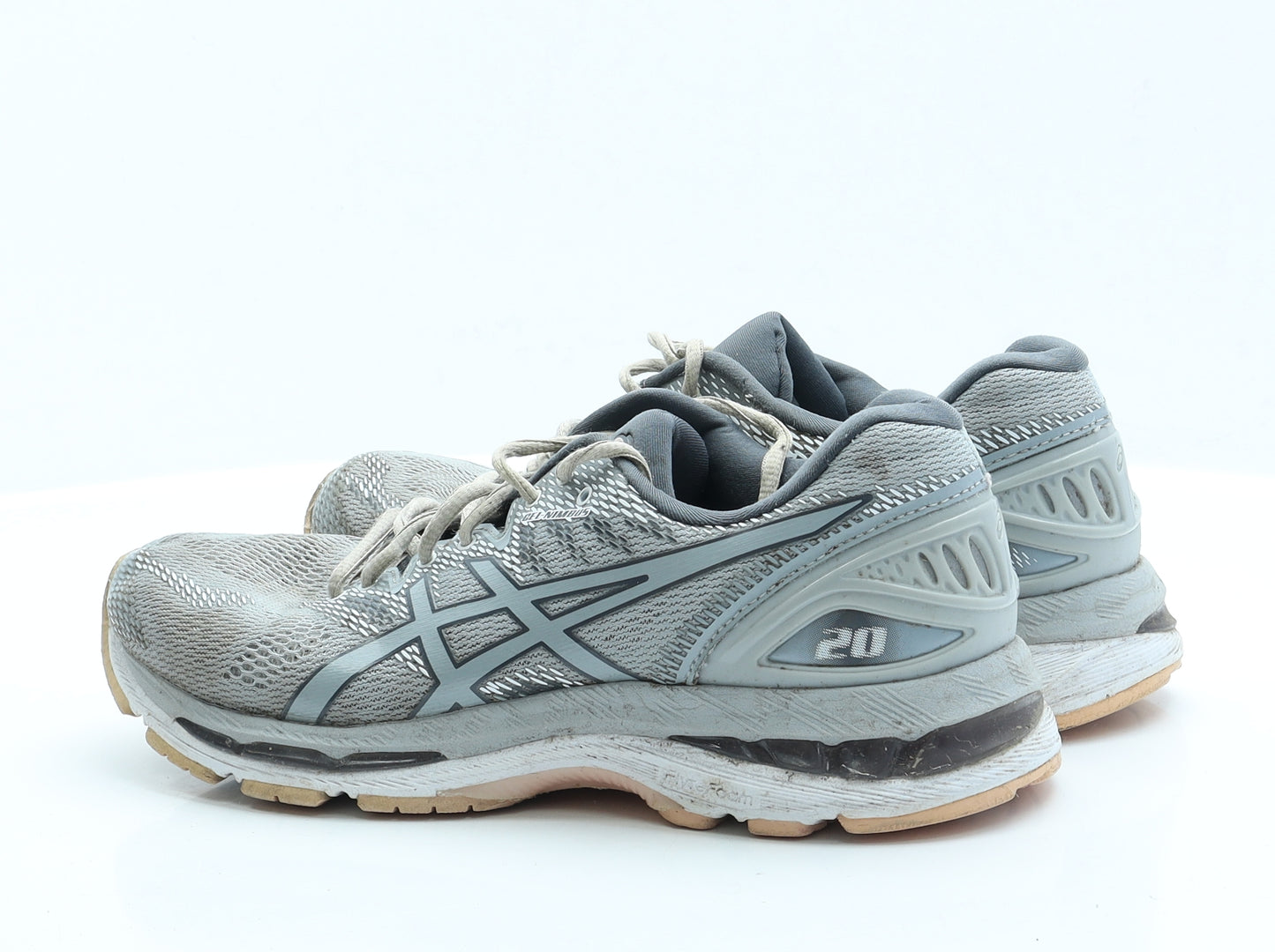 Oasics Womens Blue  Fabric Trainer Casual UK 7