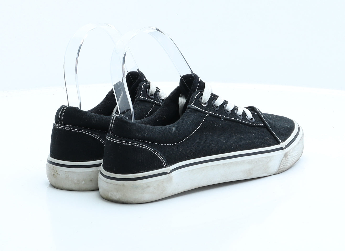 Casual Collection Boys Black  Polyester Trainer  UK 2 2 EUR 34