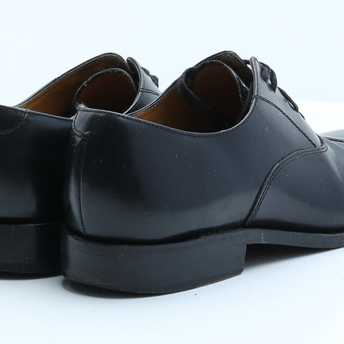 Gordon & Bros Mens Black  Faux Leather Oxford Dress UK 8 8 EUR 41