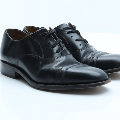 Gordon & Bros Mens Black  Faux Leather Oxford Dress UK 8 8 EUR 41