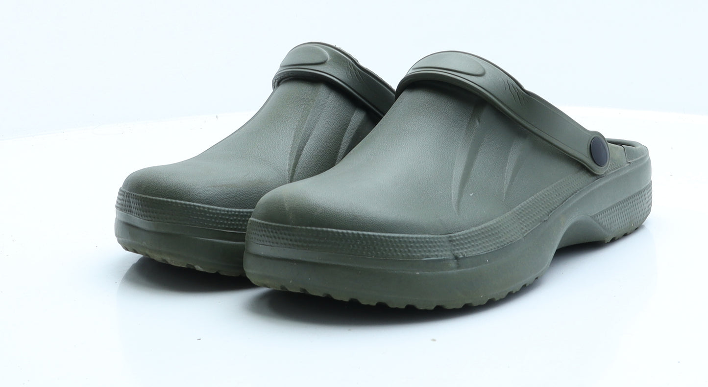 Preworn Mens Green  Rubber Slip On Sandal UK 9 9 EUR 42