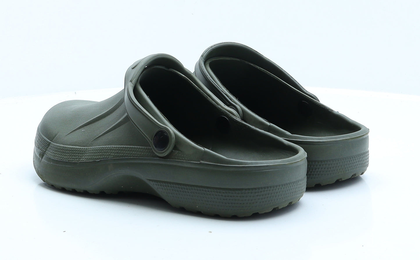 Preworn Mens Green  Rubber Slip On Sandal UK 9 9 EUR 42