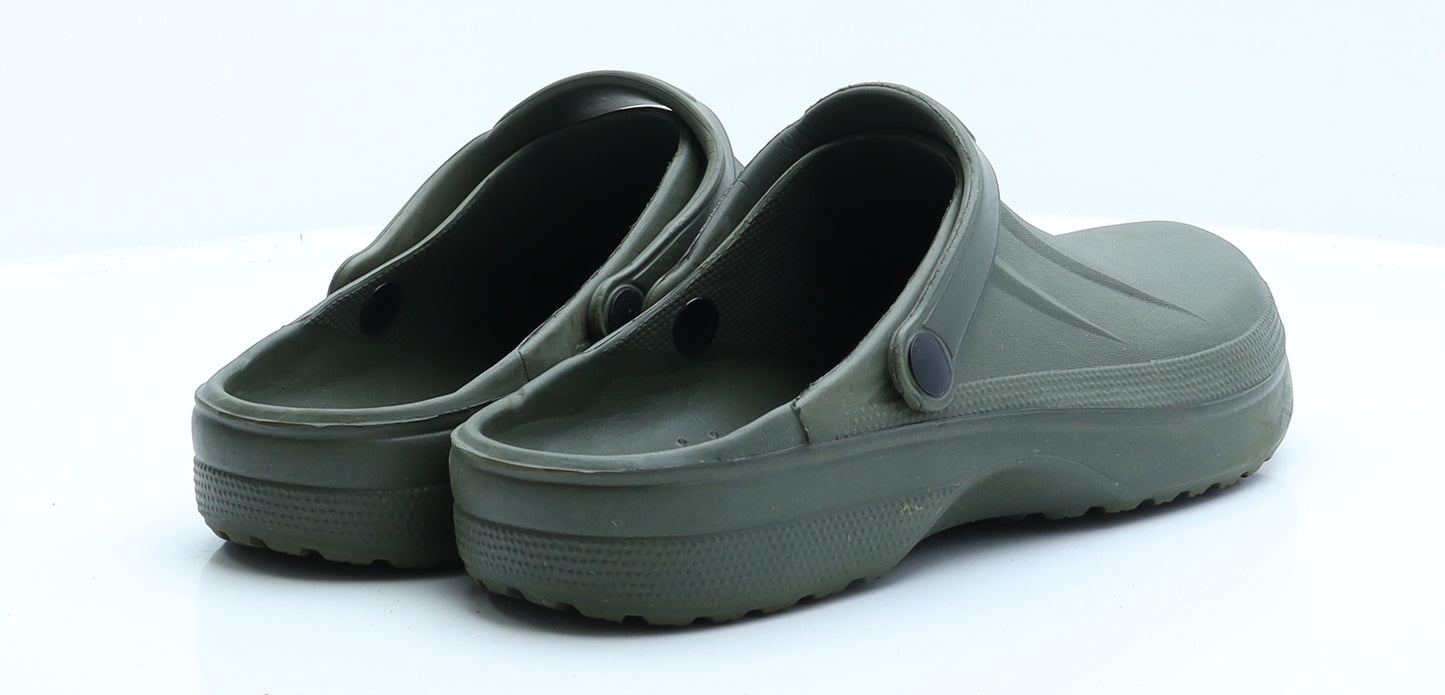 Preworn Mens Green  Rubber Slip On Sandal UK 9 9 EUR 42