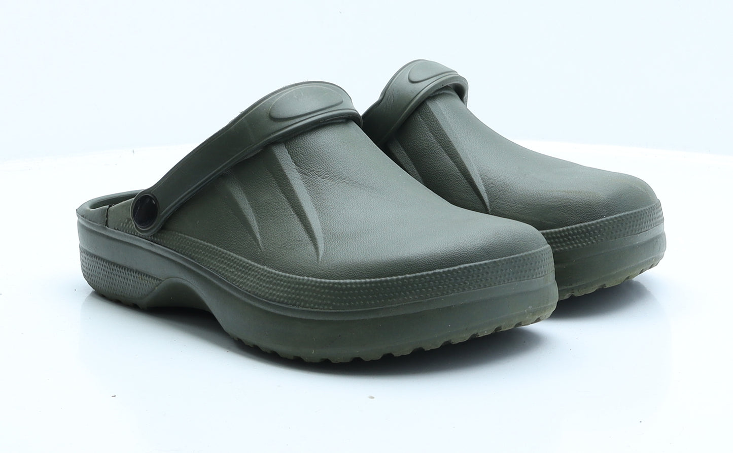 Preworn Mens Green  Rubber Slip On Sandal UK 9 9 EUR 42