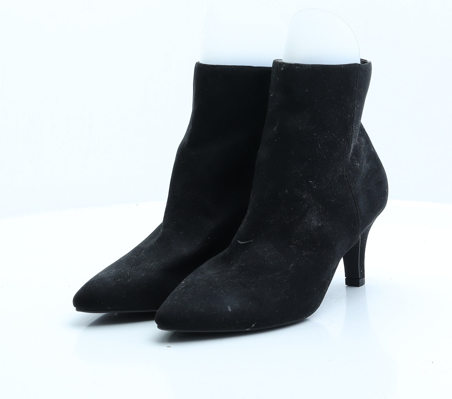 F&F Womens Black  Faux Suede Bootie Boot UK 6.5 EUR 39.5