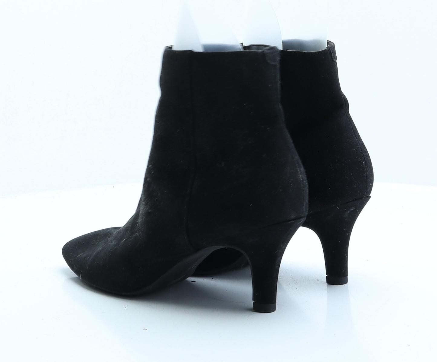 F&F Womens Black  Faux Suede Bootie Boot UK 6.5 EUR 39.5