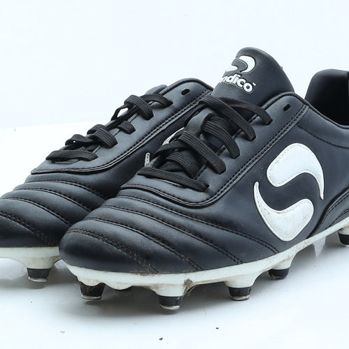 Sondico Boys Black Faux Leather Trainer UK EUR 40