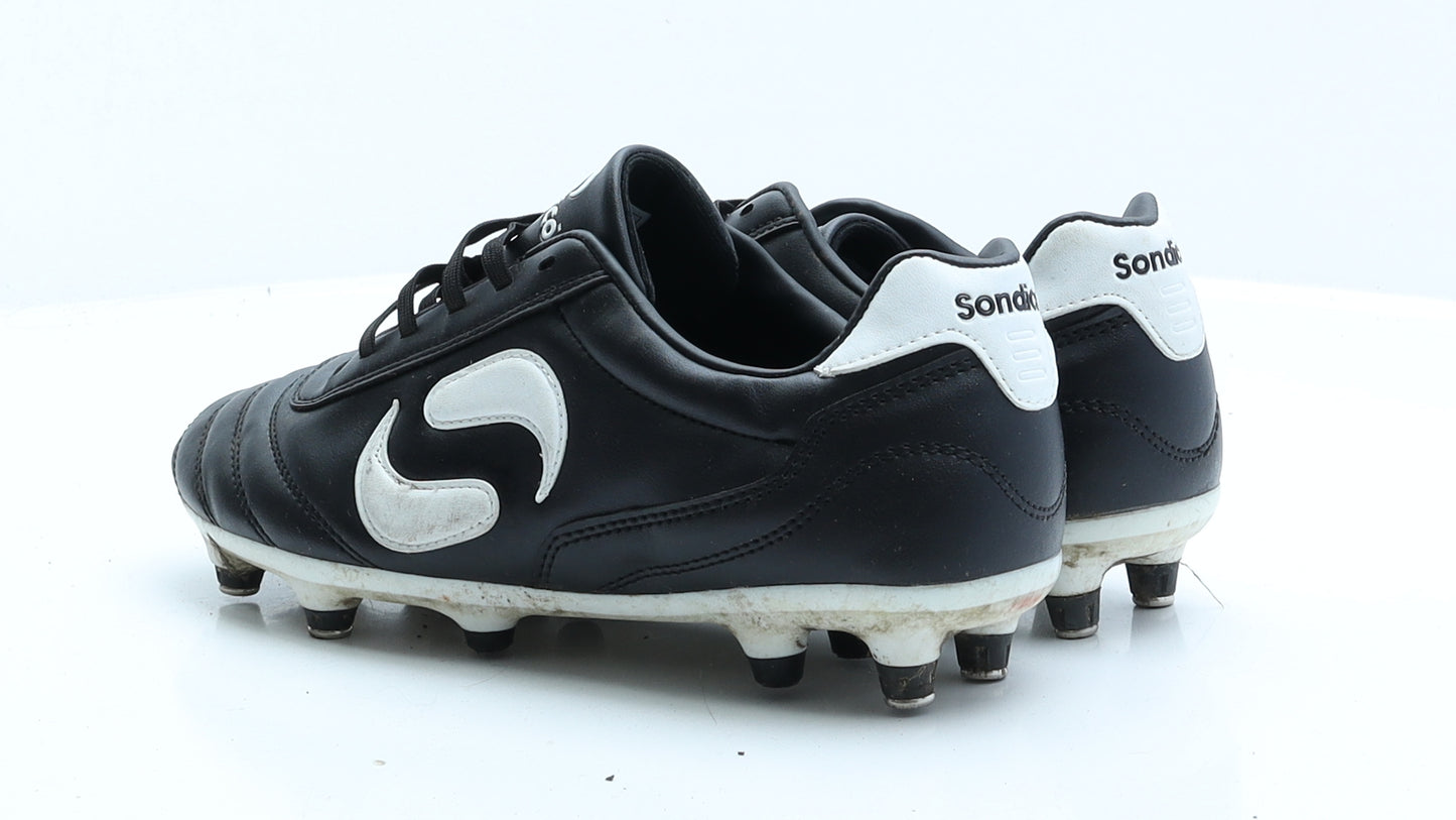 Sondico Boys Black  Faux Leather Trainer  UK 6.5 6.5 EUR 40  - Football boots