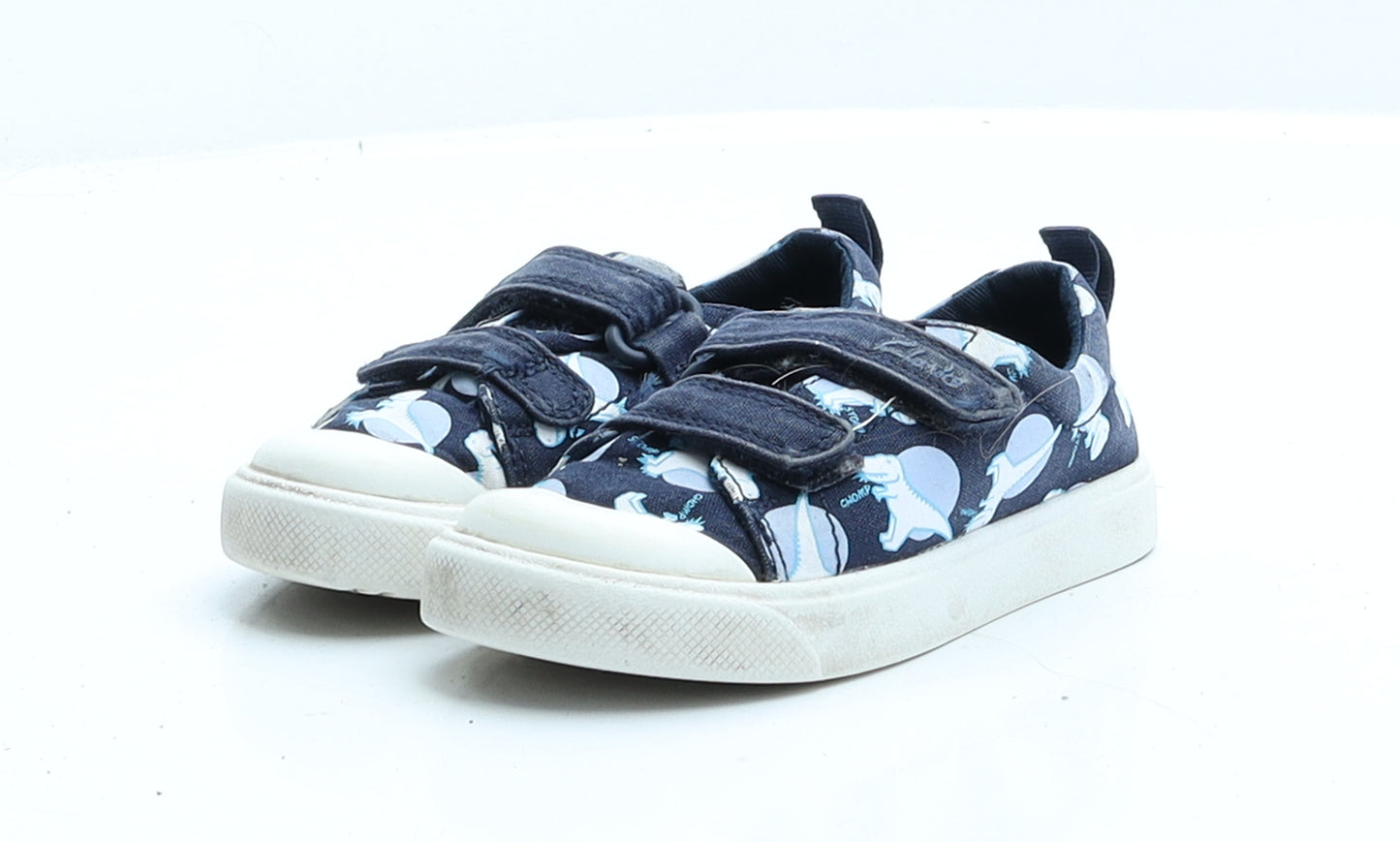 Clarks Boys Blue  Polyester Trainer  UK 6 6 EUR 22  - Dinosaur