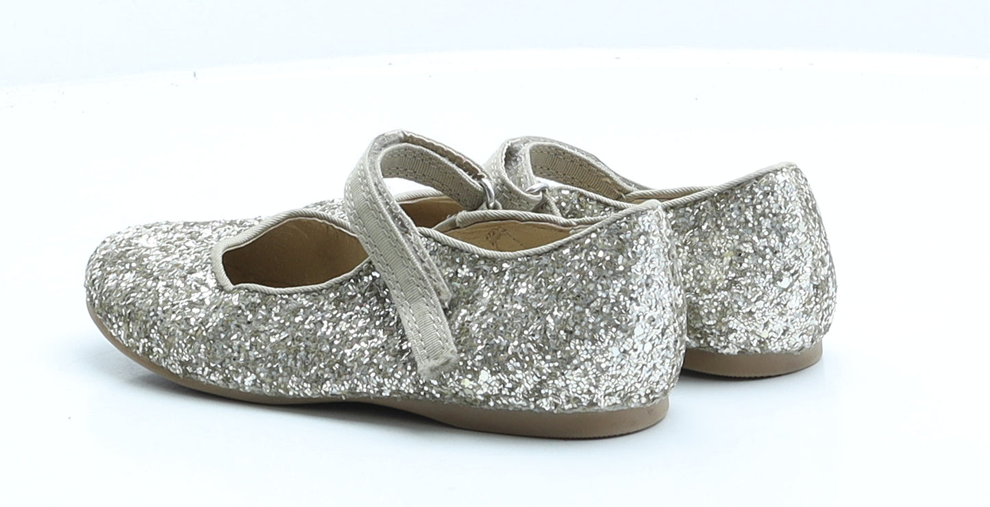 Blue Zoo Girls Gold  Polyester Flat  UK 10 10 EUR 28