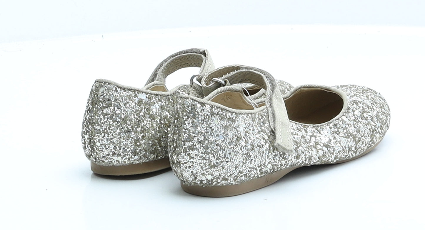 Blue Zoo Girls Gold  Polyester Flat  UK 10 10 EUR 28