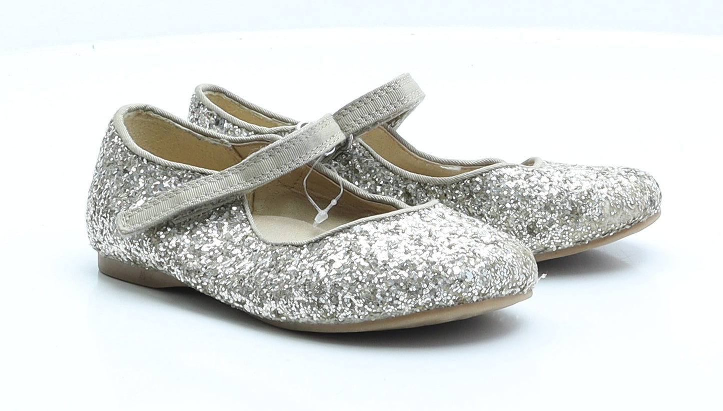 Blue Zoo Girls Gold  Polyester Flat  UK 10 10 EUR 28