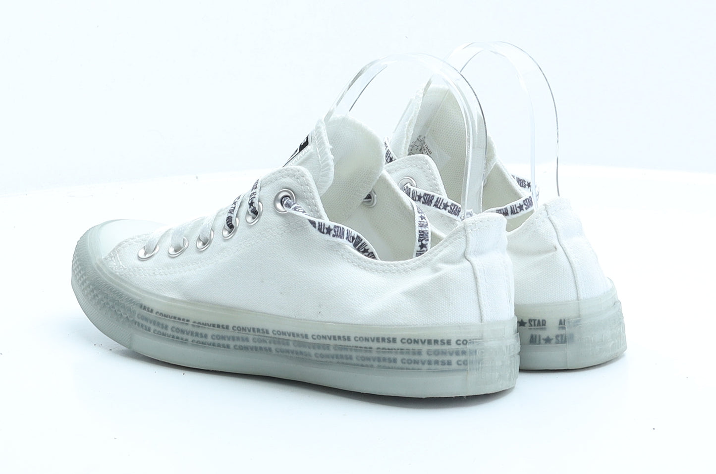 Converse Womens White  Polyester Trainer  UK 5.5 EUR 38.5