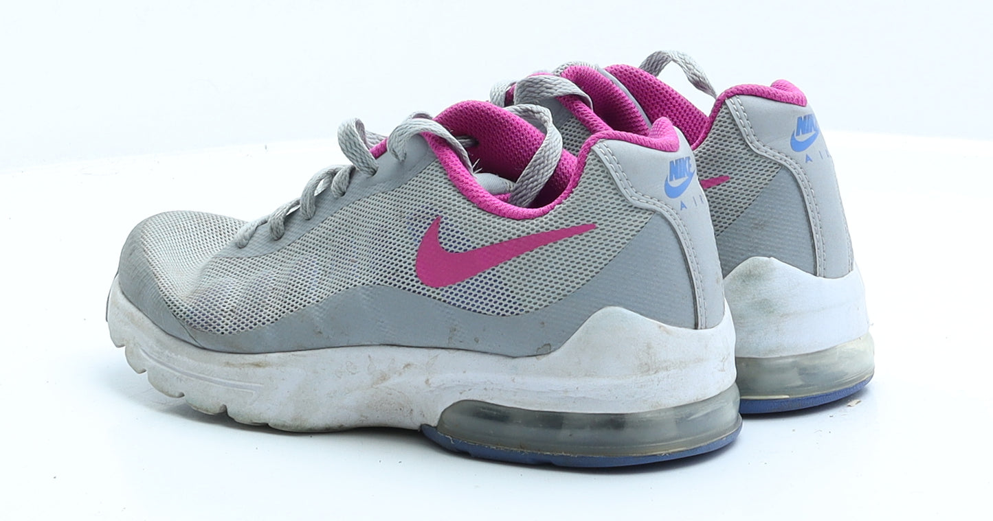 Nike Womens Grey  Polyester Trainer  UK 3 EUR 36