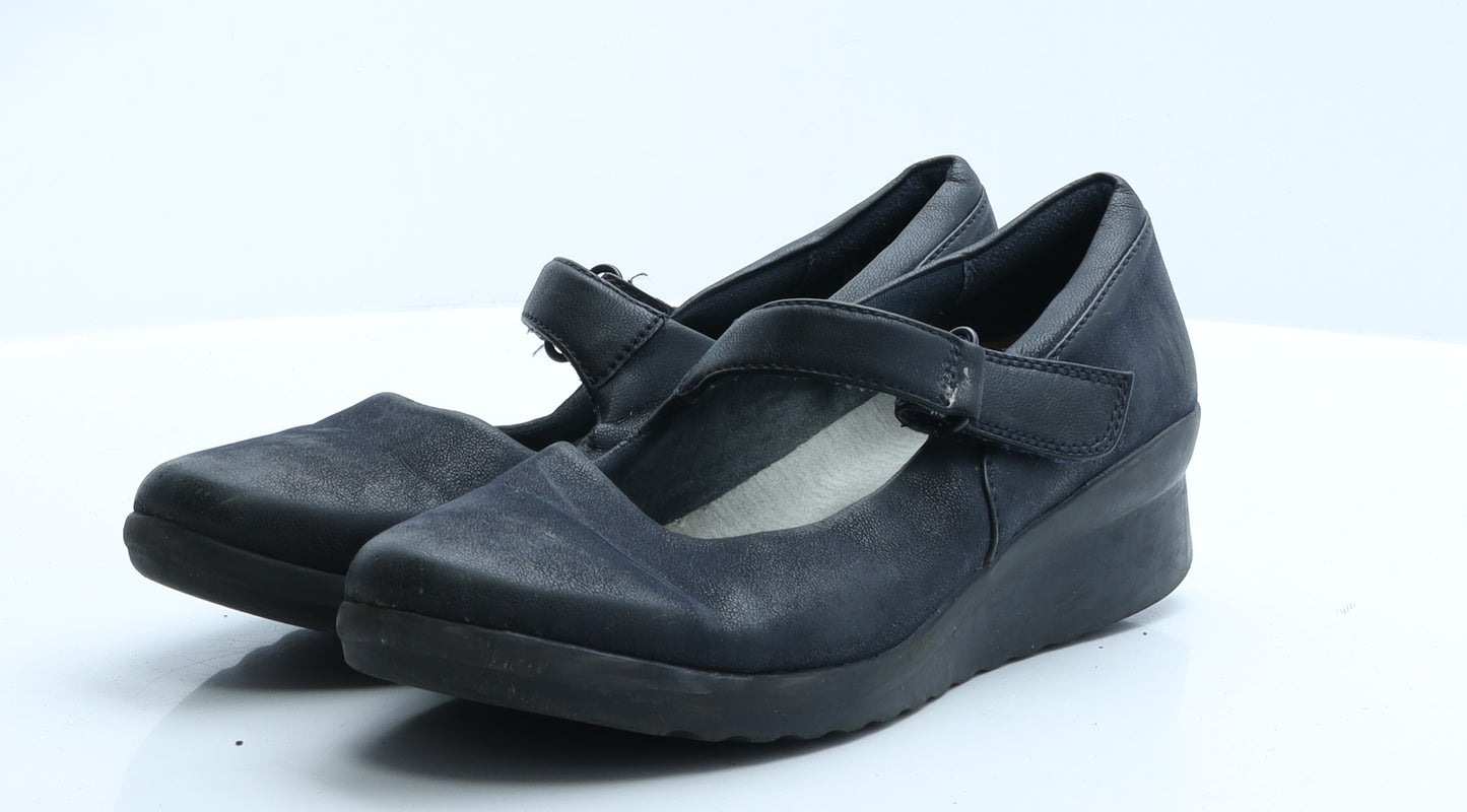 Cloudsteppers Womens Black  Polyester Espadrille Sandal 5.5 39