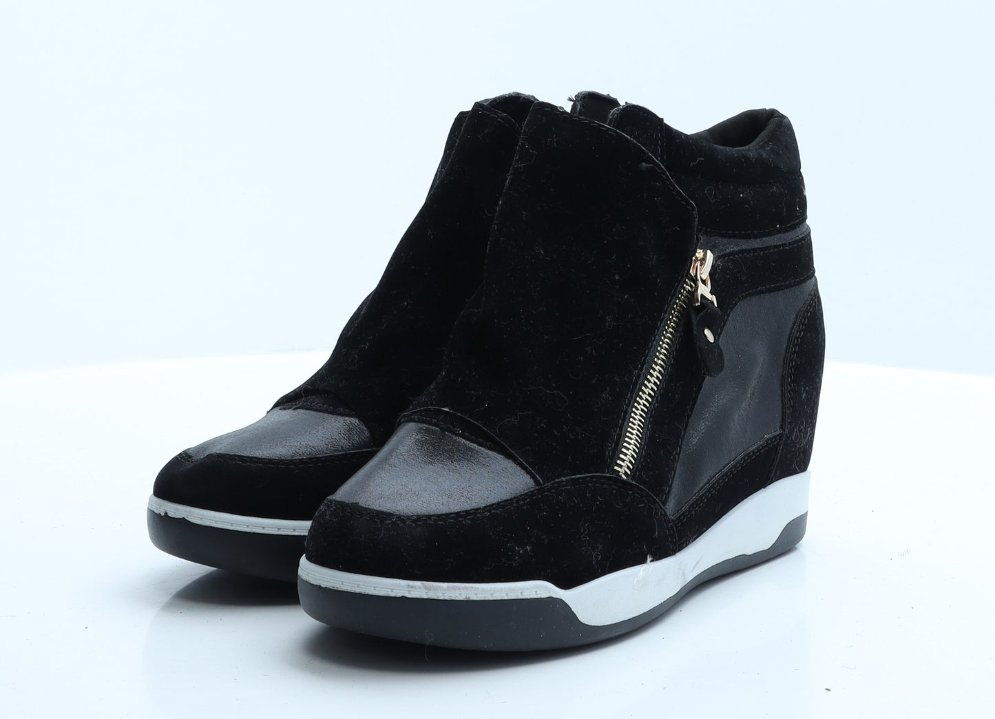 YG-32 Womens Black  Polyester Trainer Casual UK 7 40