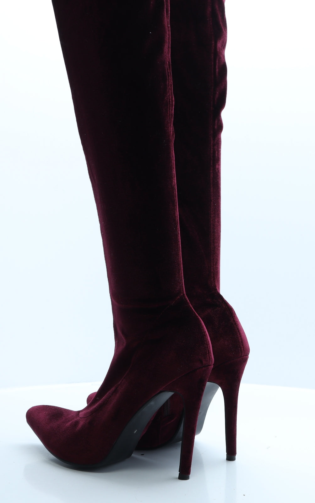 Ego Womens Red  Polyester Slip On Boot UK 8
