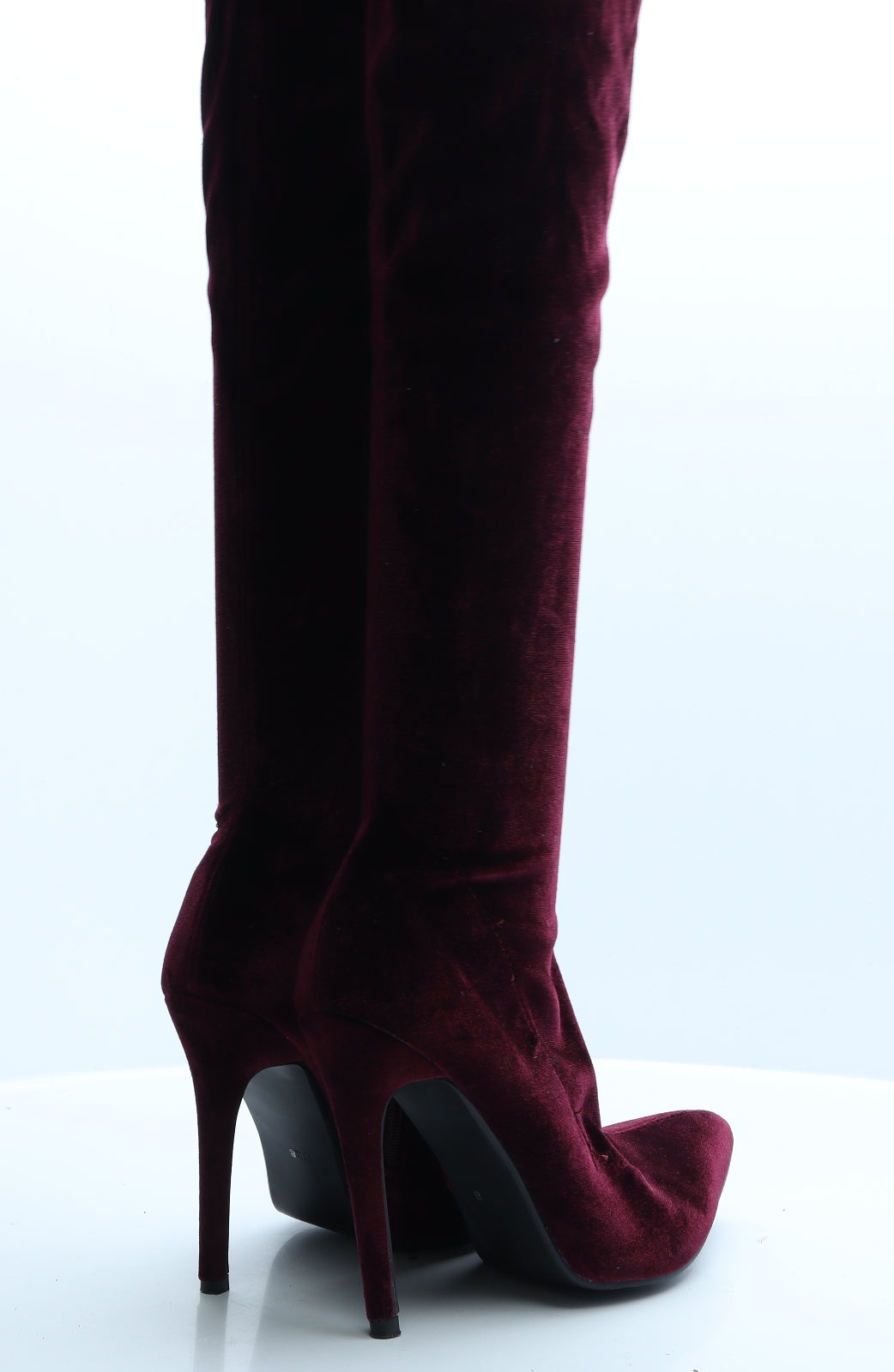 Ego Womens Red  Polyester Slip On Boot UK 8