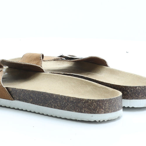 Primark Womens Brown  Polyester Slider Slipper UK 5 38