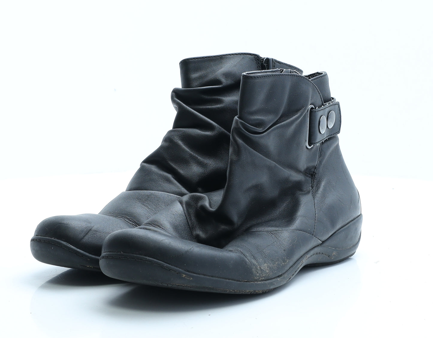 Clarks Womens Black  Polyester Bootie Boot UK 7.5