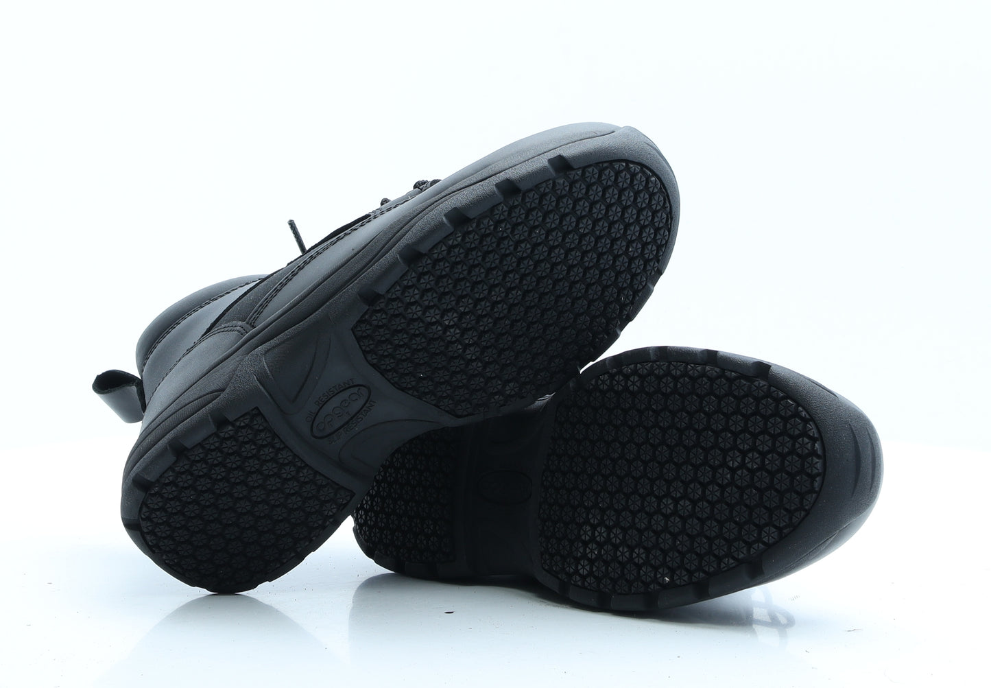 CpGear Womens Black  Polyester Combat Boot UK 6   - Oil Resistant