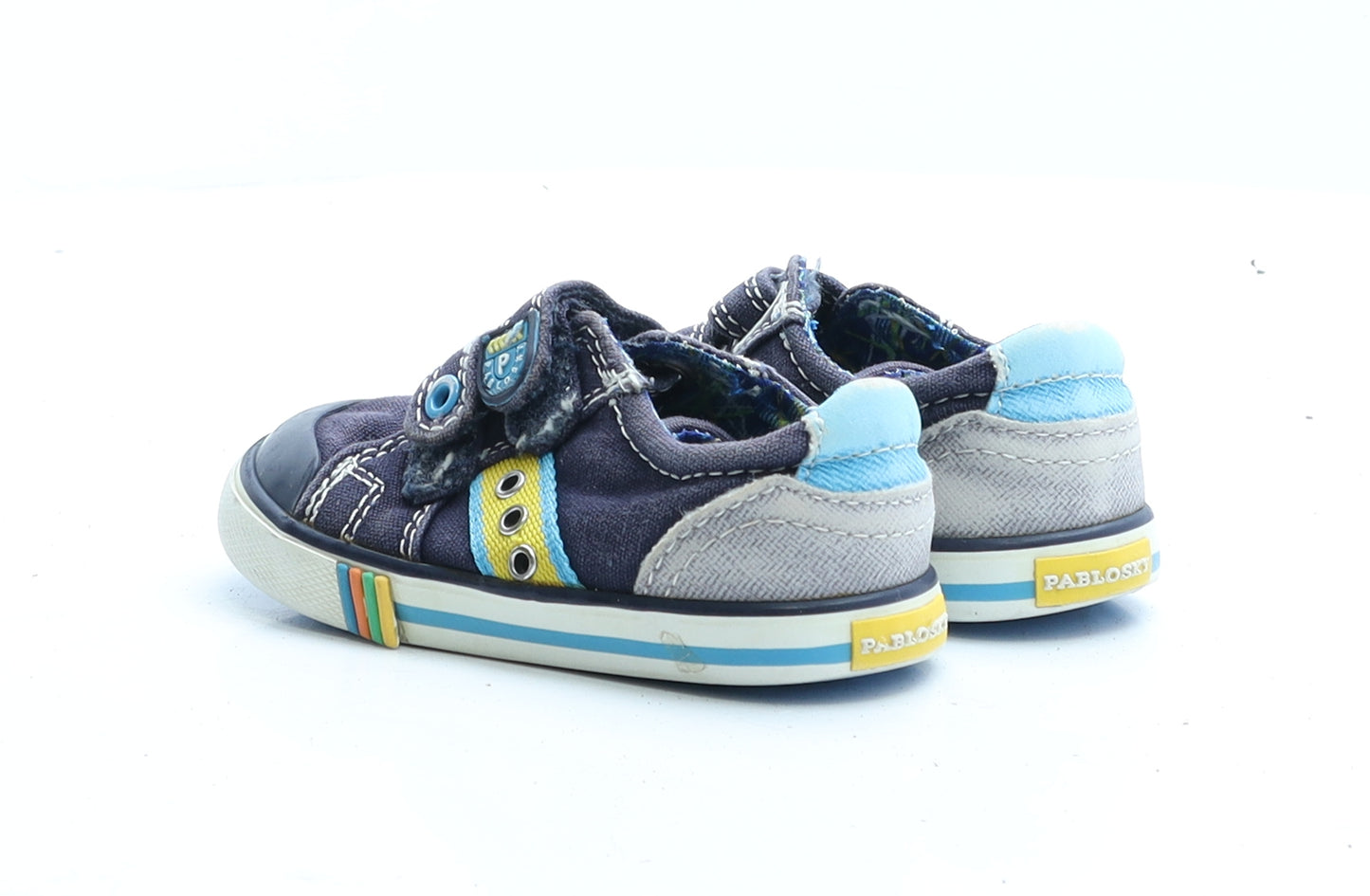 Pablosky Boys Blue Geometric Polyester Trainer Casual UK 4.5 4.5 EUR 21