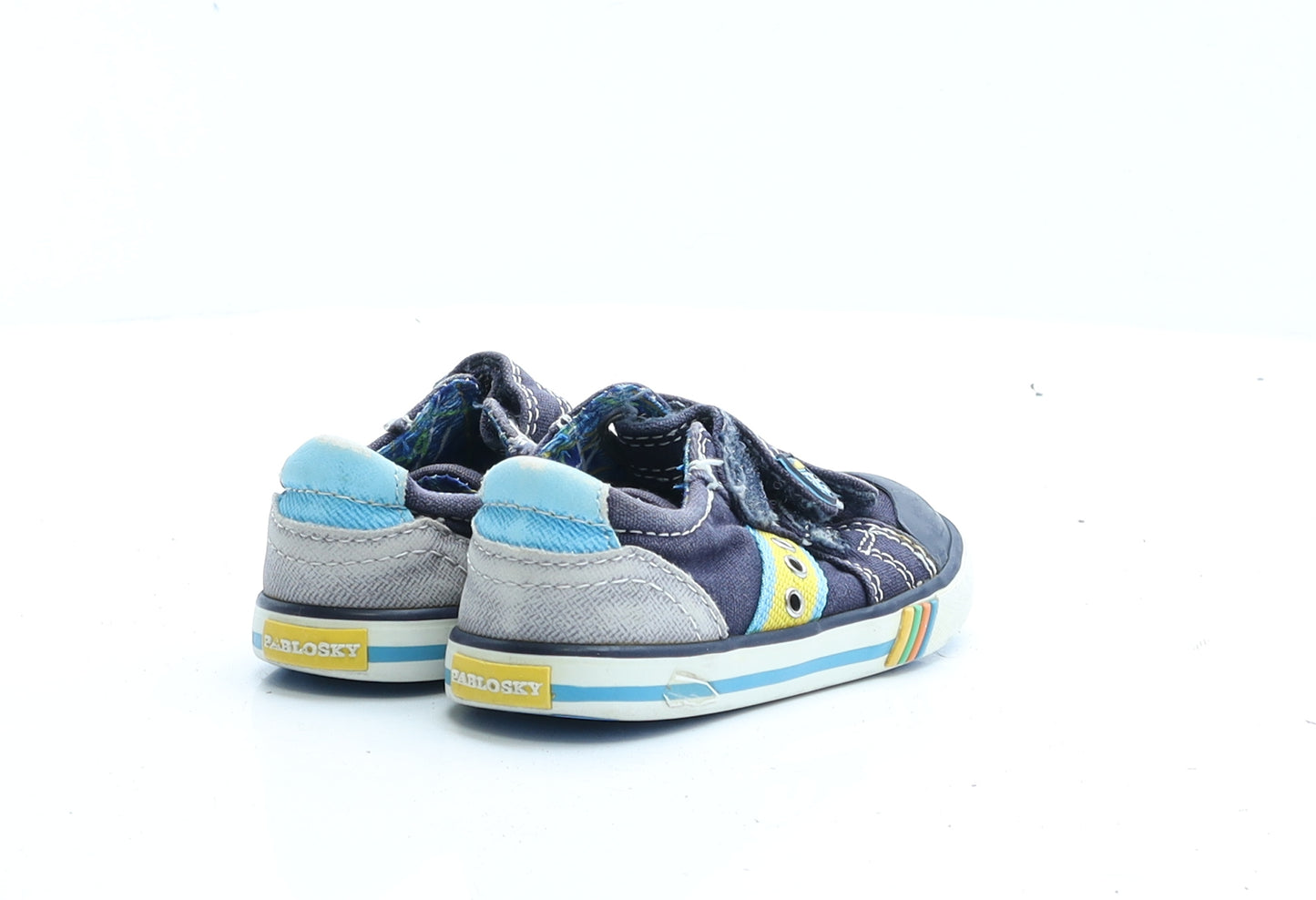 Pablosky Boys Blue Geometric Polyester Trainer Casual UK 4.5 4.5 EUR 21