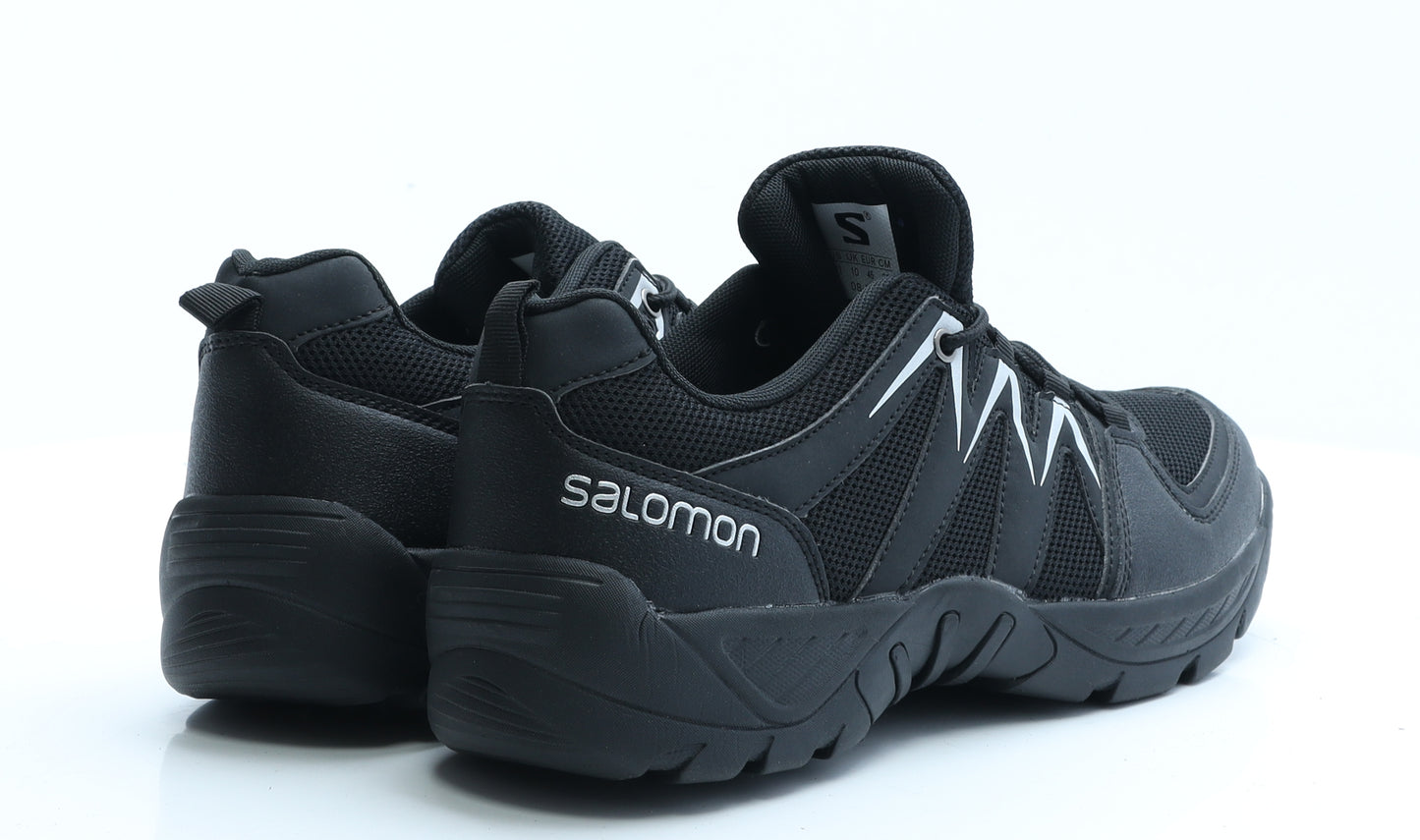 Salomon Mens Black Geometric Polyester Trainer  UK 10 10 EUR 45