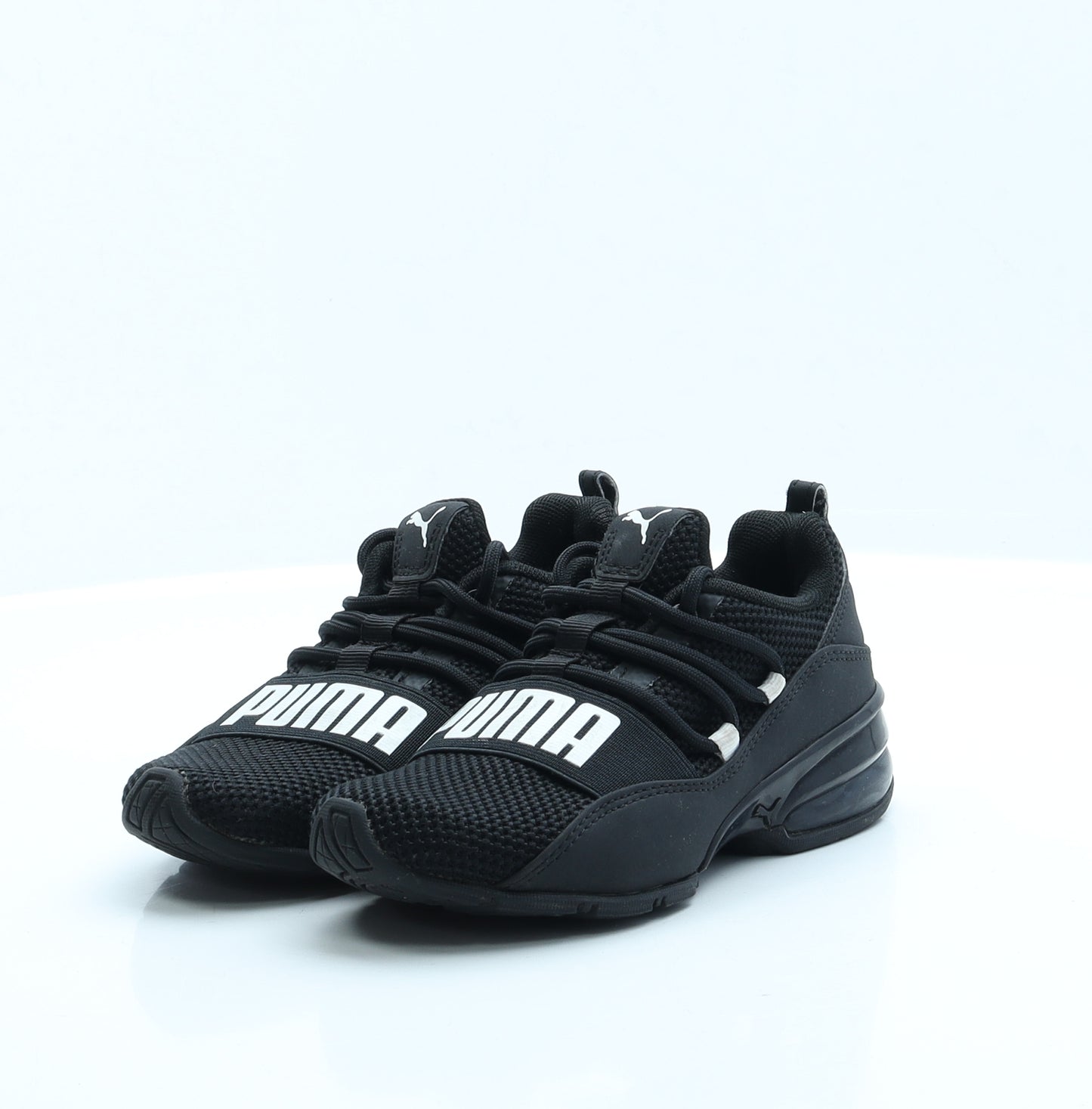 PUMA Boys Black  Fabric Trainer Casual UK 10 10 EUR 28