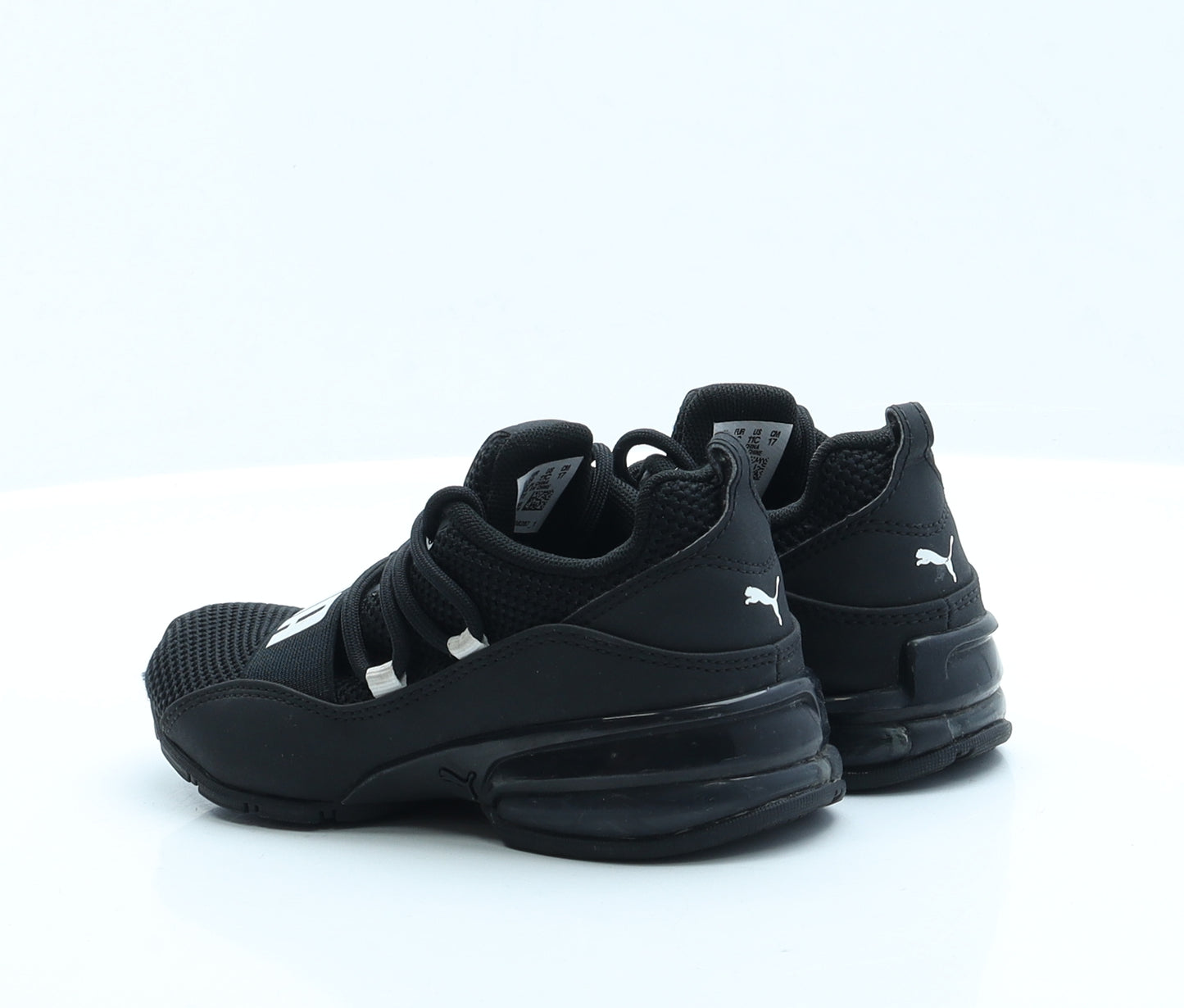 PUMA Boys Black  Fabric Trainer Casual UK 10 10 EUR 28