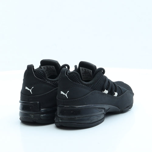 PUMA Boys Black  Fabric Trainer Casual UK 10 10 EUR 28